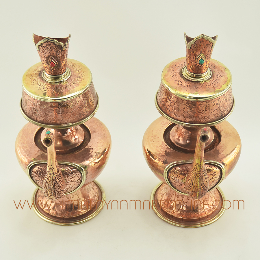 Copper Alloy Bhumpa Ritual Vase Tibetan Ritual Items Buddhist