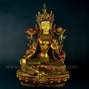 18.5" Green Tara Statue