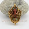 Ganesha & Green Tara Silver Ghau Pendant