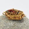 Ganesha & Green Tara Silver Ghau Pendant