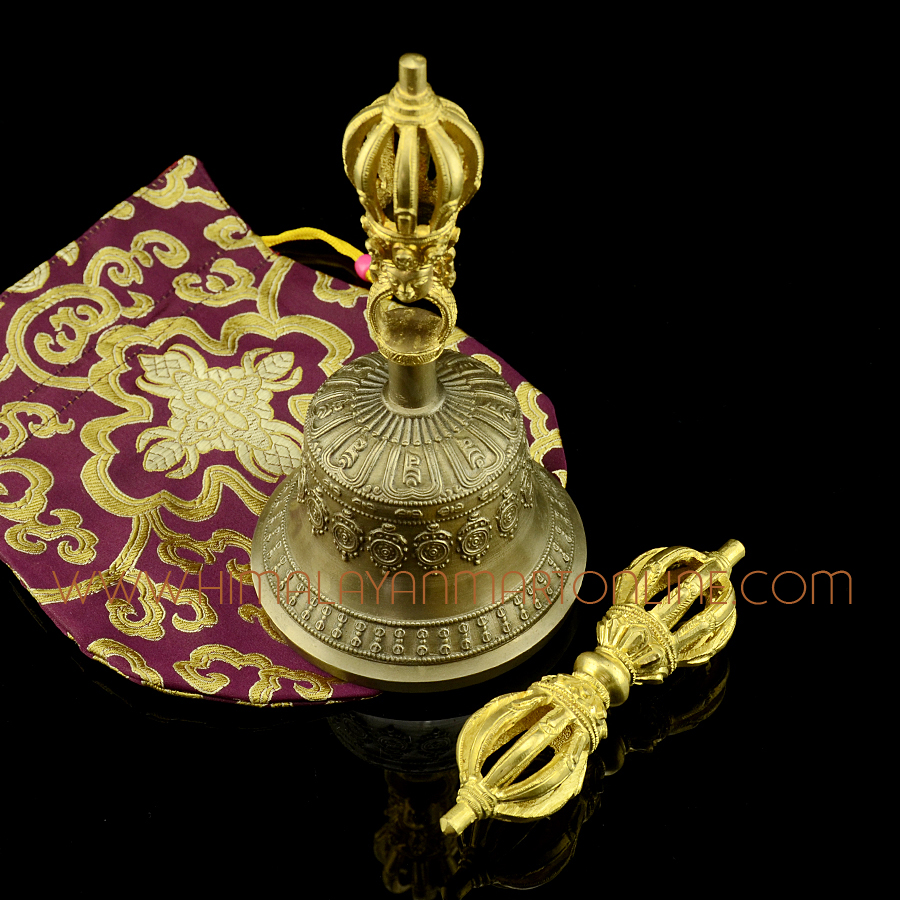 Buddha craft Tibetan handmade bell and dorje set