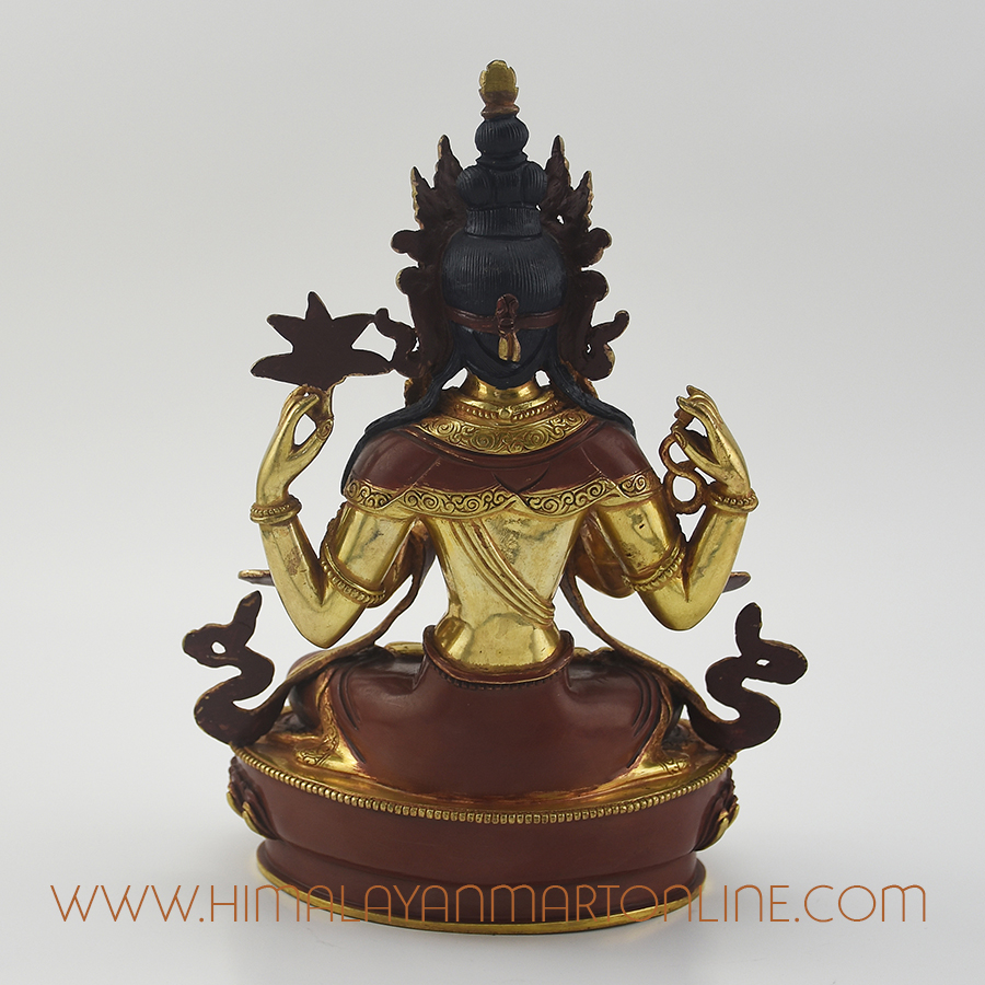 Chenrezig Copper Statue