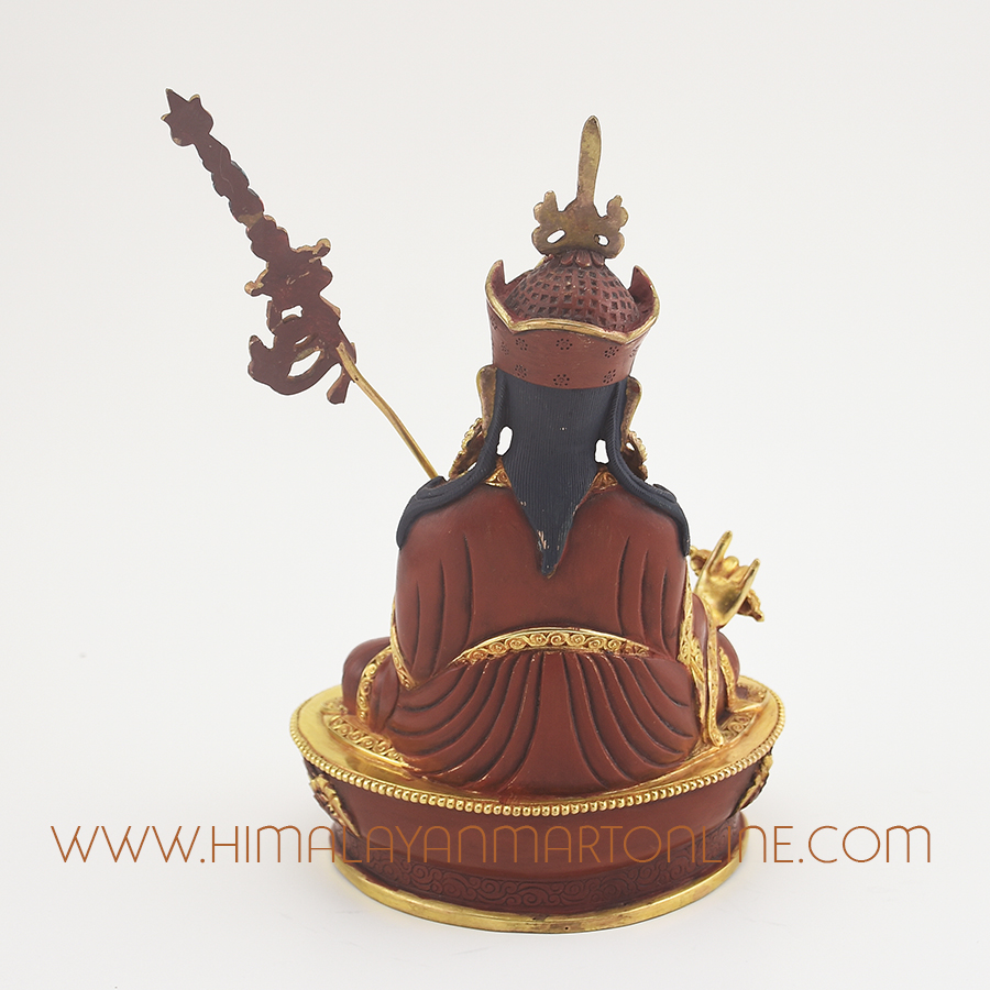 Guru Padmasambhava Copper Statue
