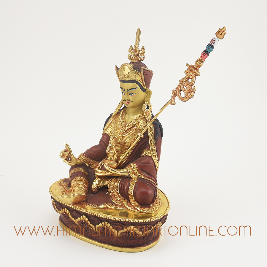 Guru Padmasambhava Copper Statue