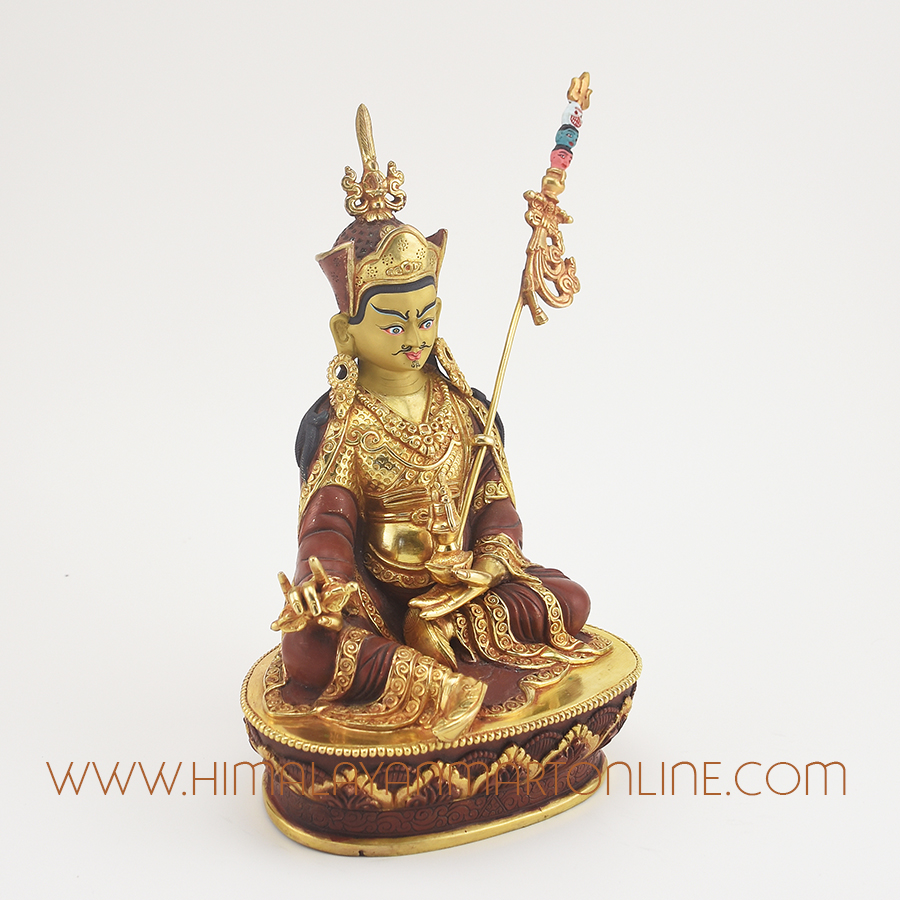 Guru Padmasambhava Copper Statue
