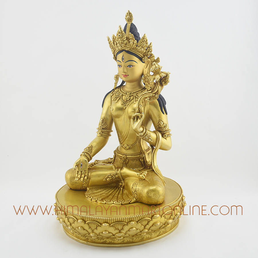 White Tara Sculpture from Patan, Nepal