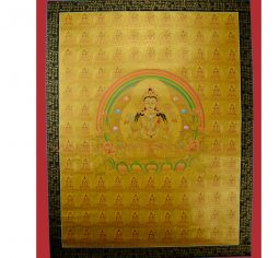 33.75″ x 24.5″108 Chenrezig Thangka Painting