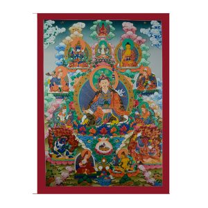 33.5"x24.75" Guru Padmasambhava Thangka