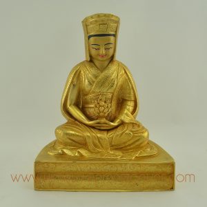 Guru Gampopa Copper Statue