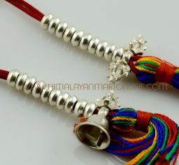 Vajra & Bell Silver Mala Counters Set