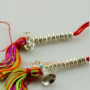 Vajra & Bell Silver Mala Counters Set