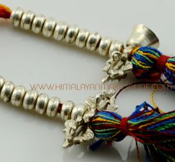 Vajra & Bell Silver Mala Counters Set