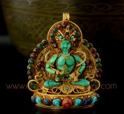 Vajrasattva Silver Ghau Pendant