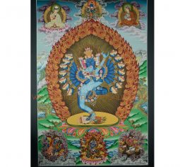 31″ x 23″ Hevajra with Nairatmya Thangka Scroll Painting