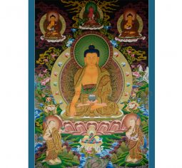 42.25”x 29.5” Buddha Shakyamuni Thangka Painting