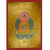 Gold Shakyamuni Buddha Thangka