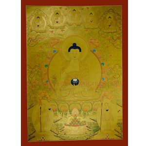 Gold Medicine Buddha Thangka