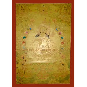 Gold Guru Rinpoche Thangka