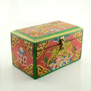 Handmade Painted Tibetan Jewelry Wooden Box