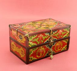 Painted Handmade Tibetan Jewelry Wooden Box