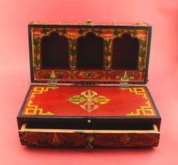 Handmade Painted Tibetan Jewelry Wooden Box