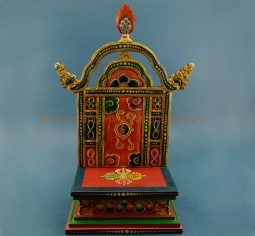 Handmade Painted Wooden Statue Shrine