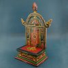 Handmade Painted Wooden Statue Shrine