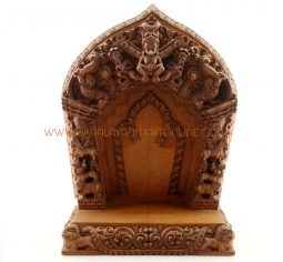 Hand Carved Wooden Statue Shrine
