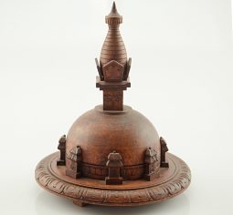 4.75” Wooden Stupa
