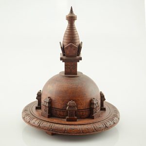 4.75” Wooden Stupa