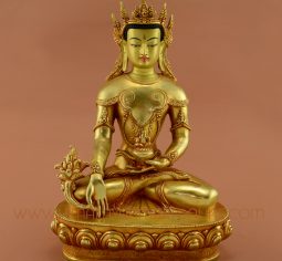 Crowned Medicine Buddha Statue