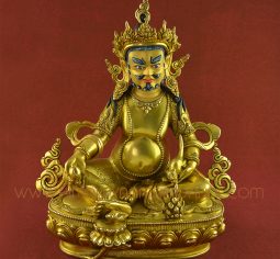 10.75″ Yellow Dzambhala Statue