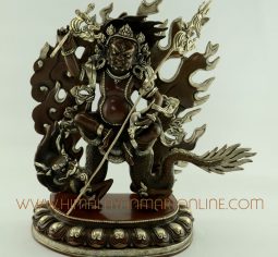 13″ White Dzambhala Statue