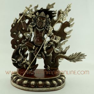 13" White Dzambhala Statue