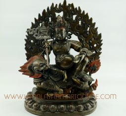 14″ Yellow Dzambhala Statue