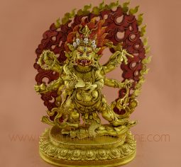 18″ Black Mahakala Statue