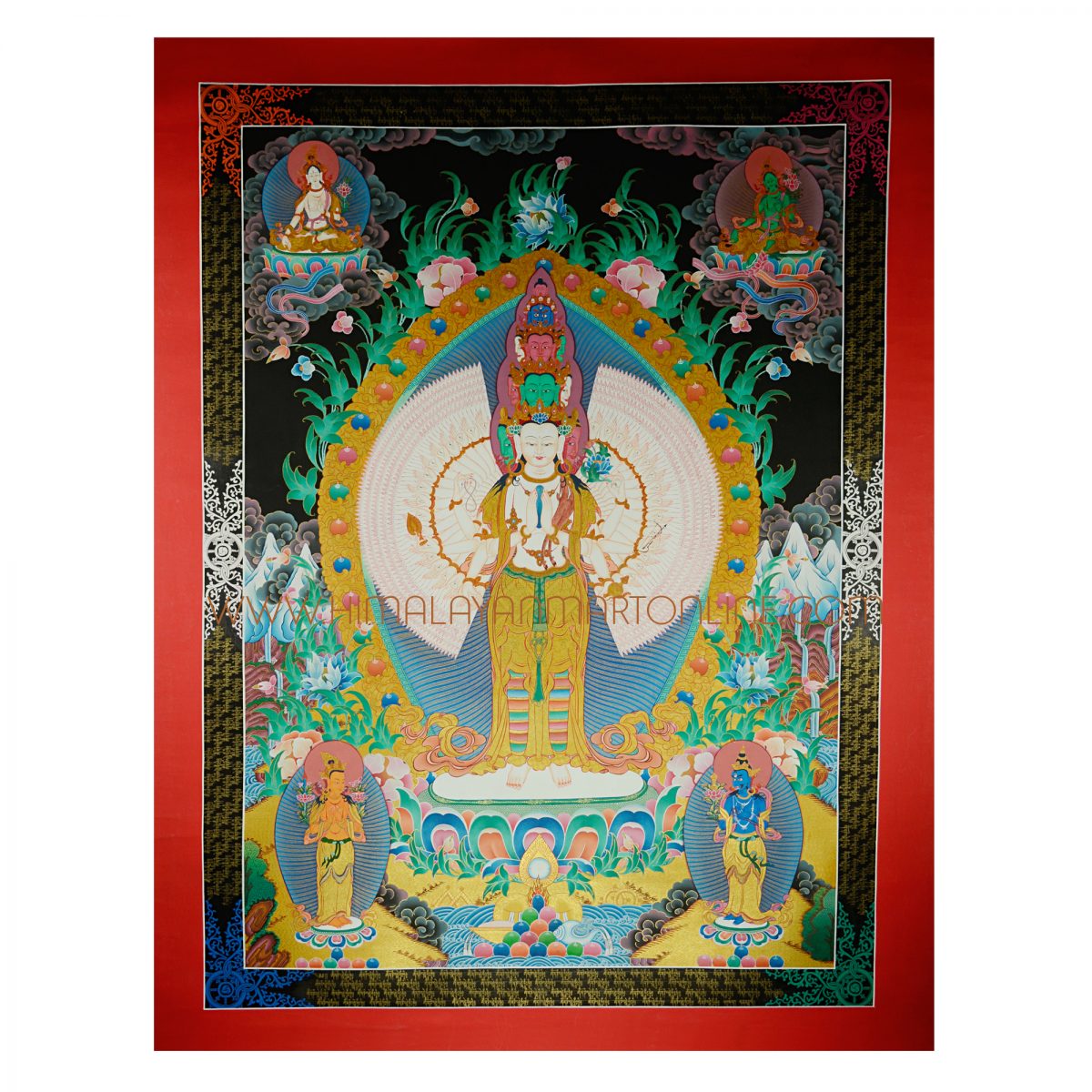 Avalokiteshvara Ritual Thangka Painting