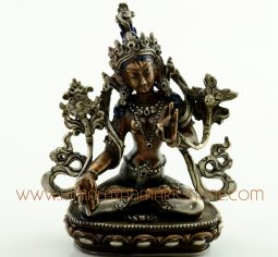 4″ White Tara Statue