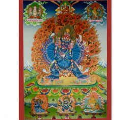 52.25″ x 37.75″ Yamantaka Thangka Painting