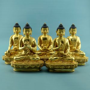 8.25" Dhyani Buddha Statues Set