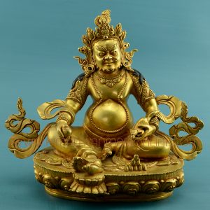 9.5" Yellow Dzambhala Statue