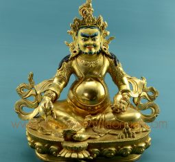 9.75″ Yellow Dzambhala Statue