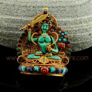 Manjushri Silver Ghau Pendant