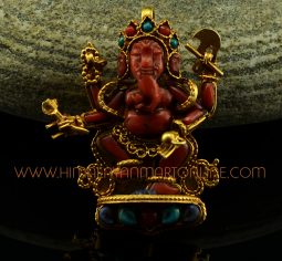 Dancing Ganesha Silver Pendant