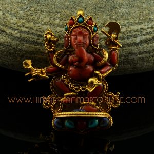 Dancing Ganesha Silver Pendant