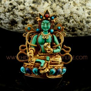 Green Tara Silver Ghau Pendant
