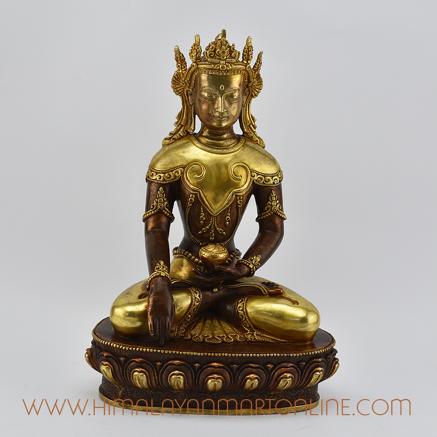 Crowned Shakyamuni Buddha Statue
