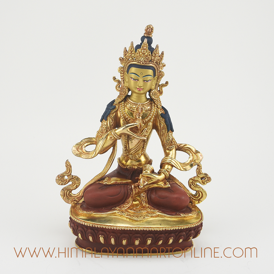 Hand Carved Vajrasattva Dorjesempa Copper Statue