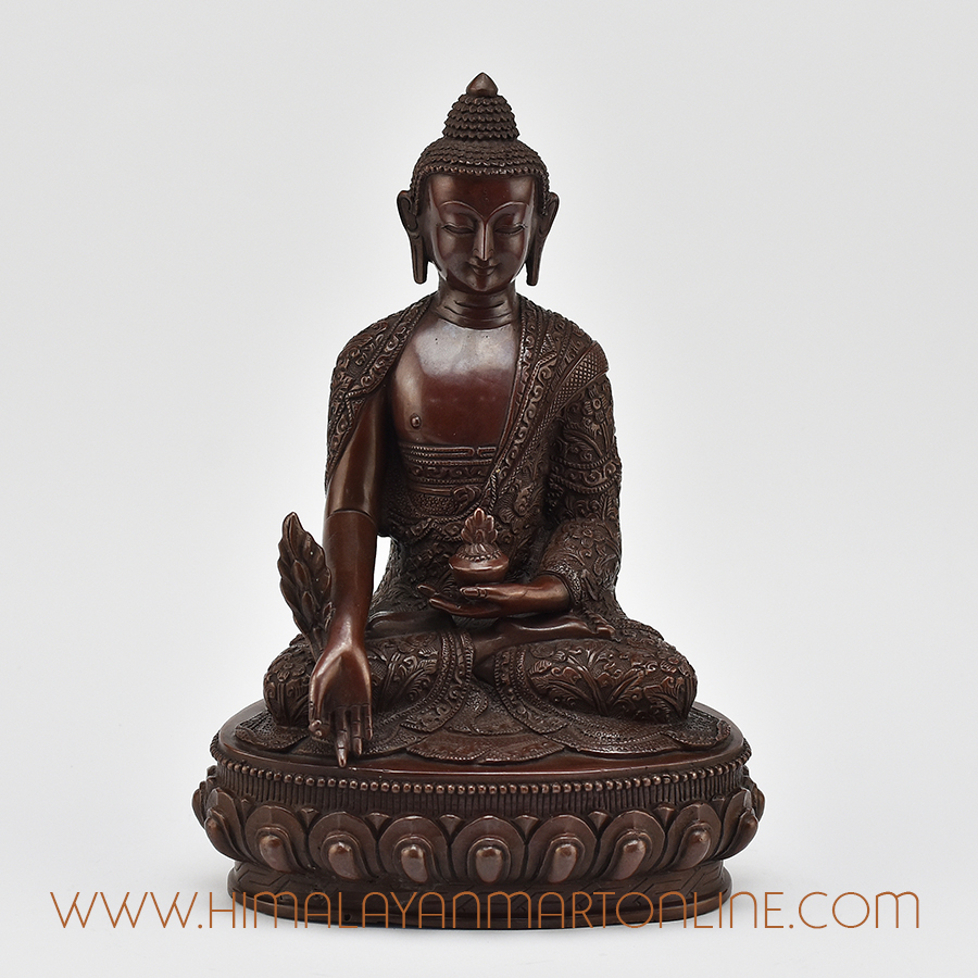 Hand Carved Medicine Buddha Statue