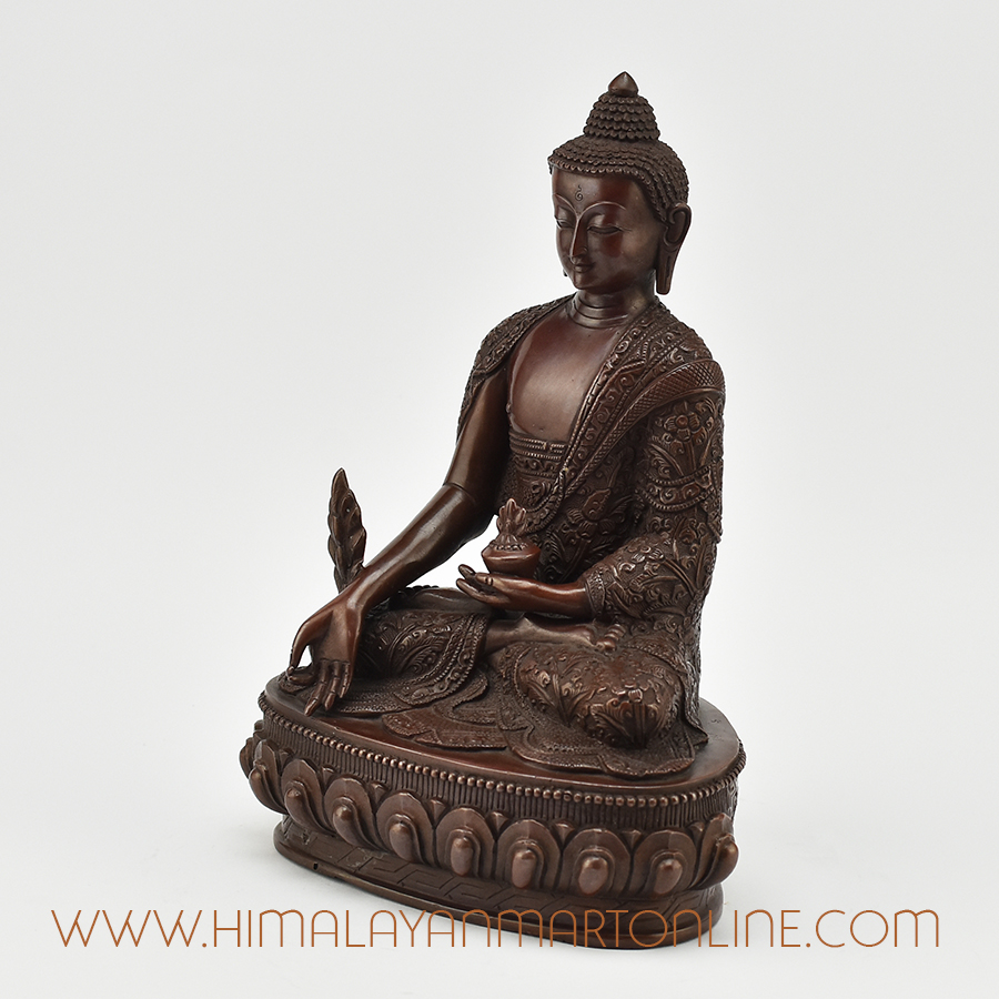 Hand Carved Medicine Buddha Statue